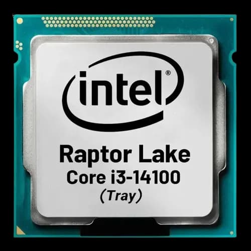 تصویر اورجینال CPU Intel i3-14100 TRAY پردازنده اینتل Core i3 نسل ۱۴ مدل 14100
