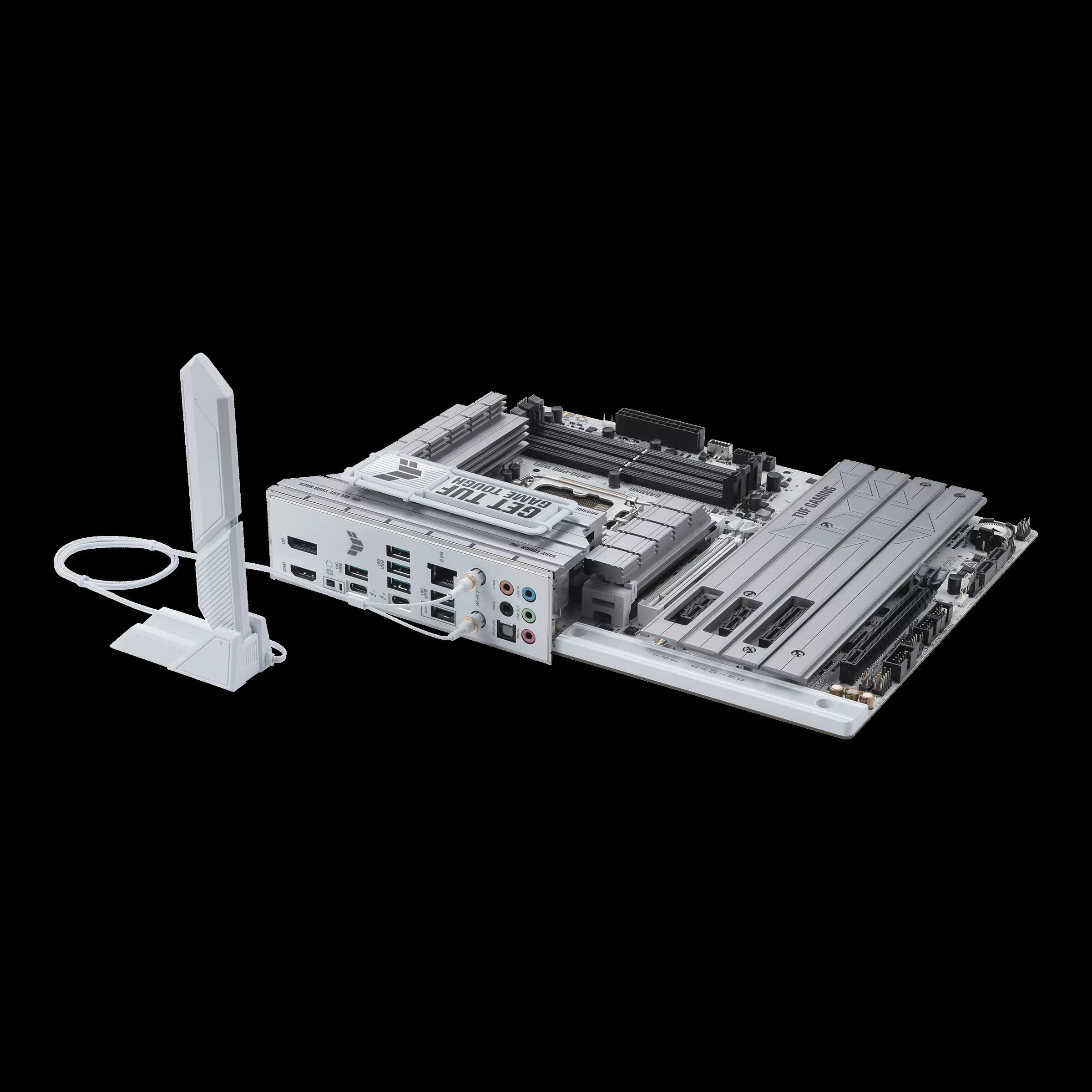 ASUS TUF GAMING Z890-PRO WIFI with WiFi Antenna مادربرد ASUS TUF GAMING Z890-PRO WIFI به همراه آنتن WiFi 7